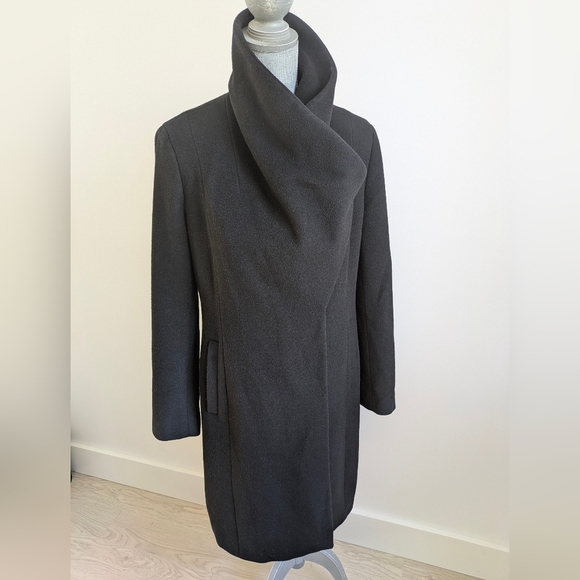 Calvin Klein Wool Cocoon Coat - Picture 2 of 16